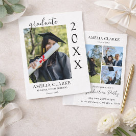 Anuncio de graduación, invitación de graduación