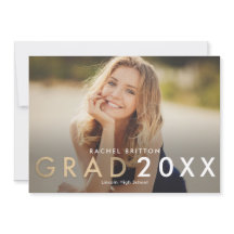 Anuncio de graduación Invitación Mezcla Moderna