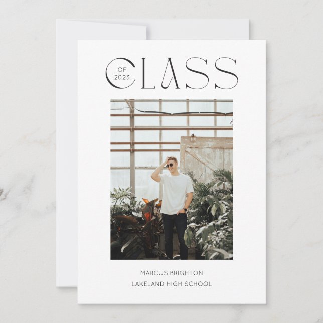 Anuncio de graduación minimalista moderno 2023 (Anverso)