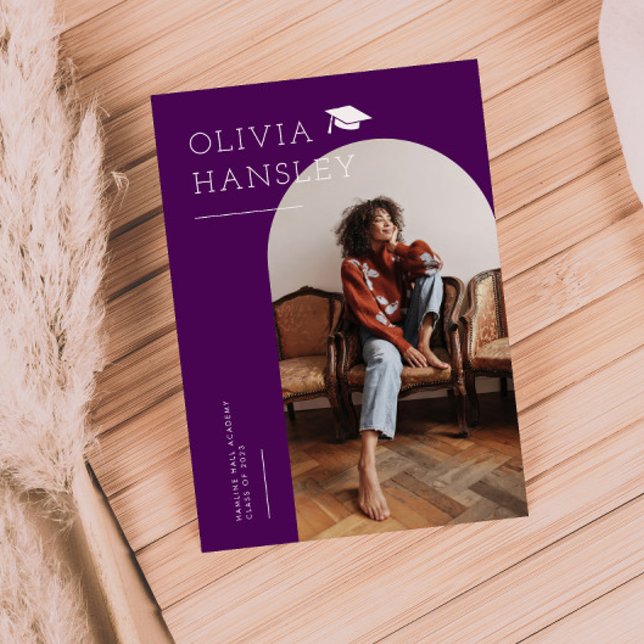 Anuncio de graduación Nombre de graduada Violet Ar (Subido por el creador)