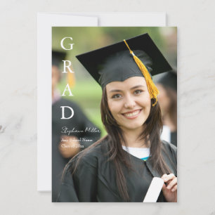 Anuncio de Graduación Nombre Personalizable Escuel