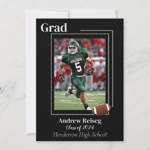 Anuncio de Graduación para Jugador de Fútbol