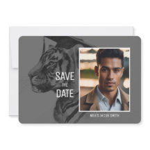 Anuncio de graduación personalizado de tigre