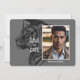 Anuncio de graduación personalizado de tigre