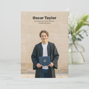 Anuncio de graduación personalizado masculino foto