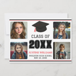Anuncio de Graduación Rojo