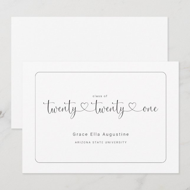 Anuncio de Graduación Simple (Anverso / Reverso)