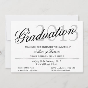 Anuncio de graduación simple, clásico y elegante