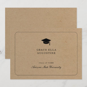 Anuncio de Graduación Simple - Fondo Kraft