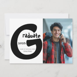 Anuncio de graduación simple y elegante