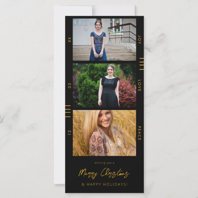 Anuncio de graduación Tira de película multifoto r (Anverso)