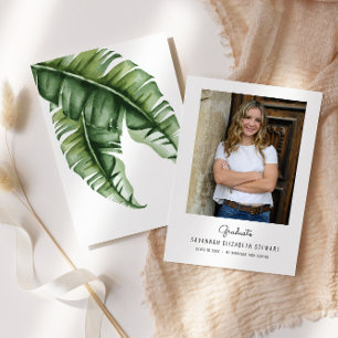 Anuncio de Graduación Tropical Femenina Simple