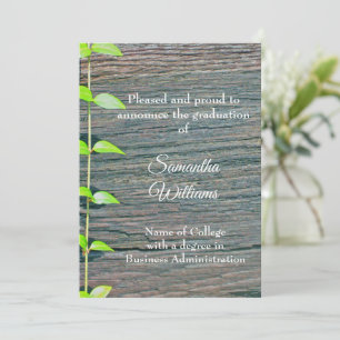 Anuncio de Graduación Universitario, Tarjeta Rústi
