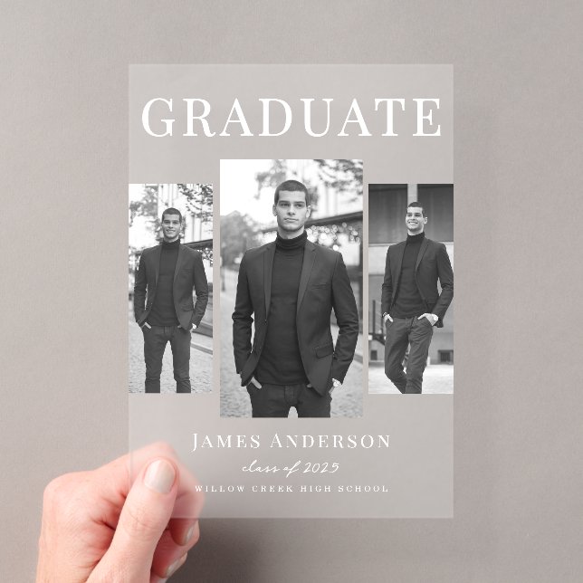 Anuncio de graduado con foto moderna (Insitu (portátil))