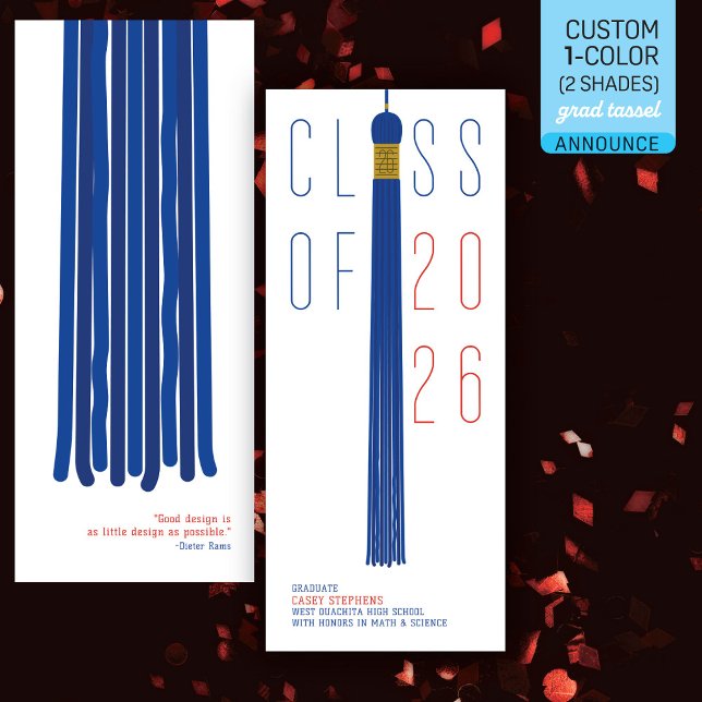 Anuncio de graduado en diseño moderno | Editable e (Subido por el creador)