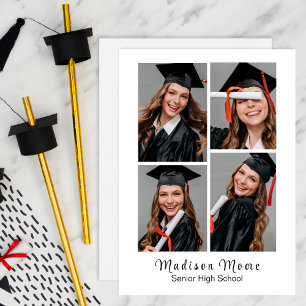 Anuncio de graduado FOTO IMPRESIÓN RÁPIDA FÁCIL 4