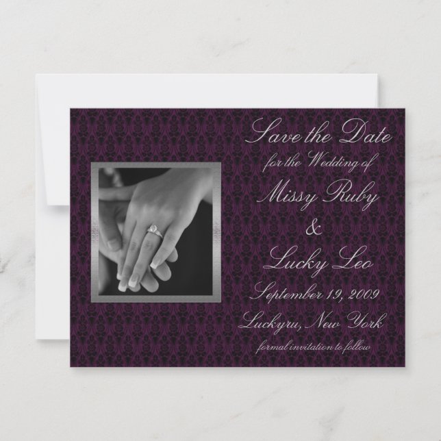 Anuncio de guardar la fecha (Anverso)