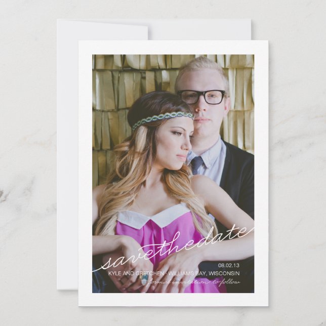 Anuncio de guardar la fecha (Anverso)