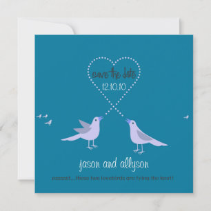 Anuncio de Guardar la Fecha con Lovebirds {Turques