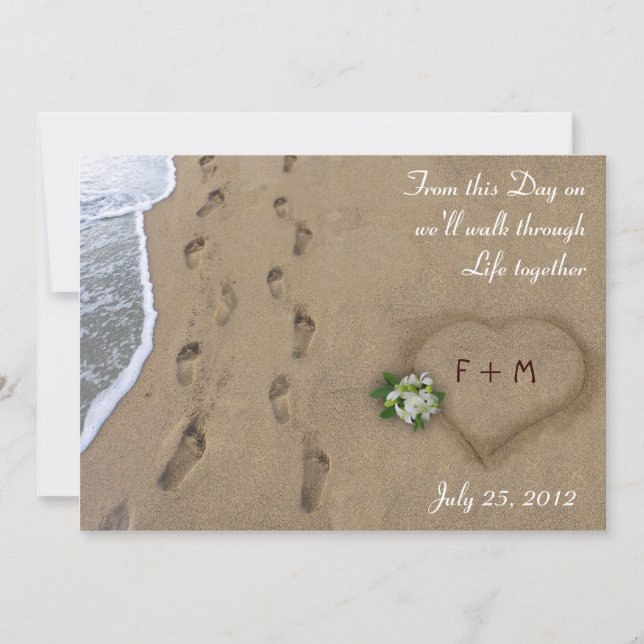 Anuncio de Heart & Tracks / Guarda la fecha (Anverso)