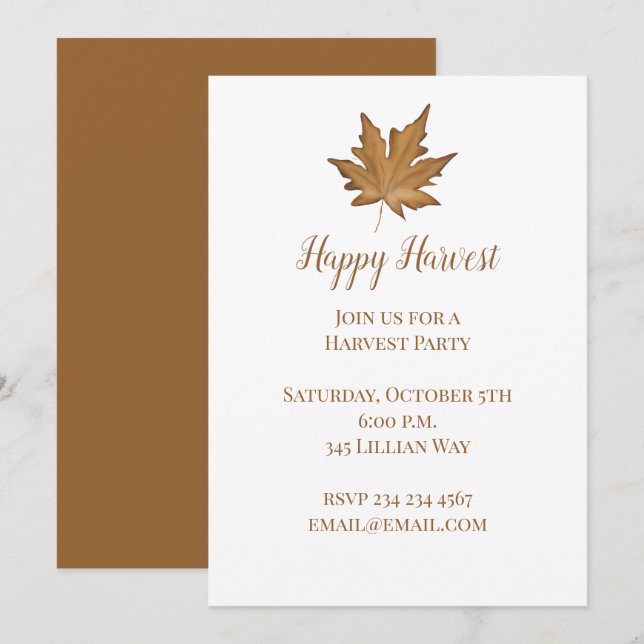 Anuncio de Hojas de Otoño (Anverso / Reverso)