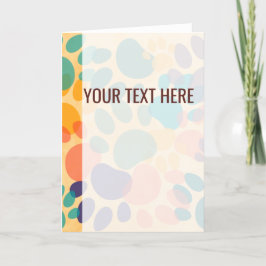 Anuncio de huellas de patas de perro con patrón co