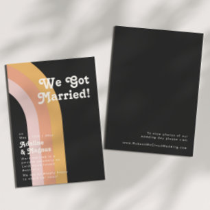 Anuncio de Huida Moderno Retro Arcoíris Oscuro