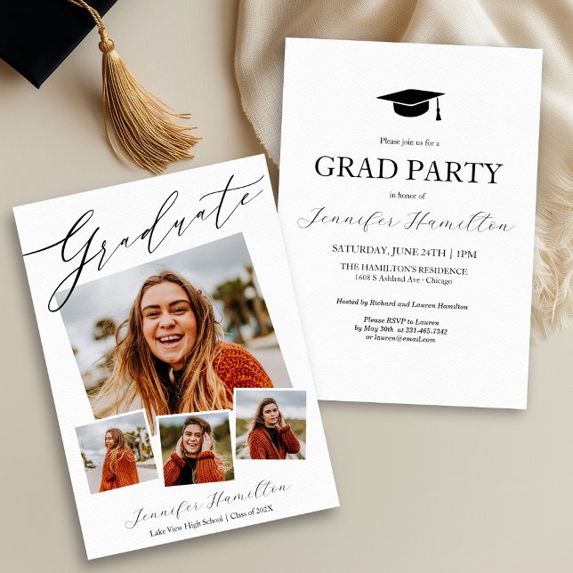 Anuncio de Invitación a Fiesta de Graduación con F (Subido por el creador)