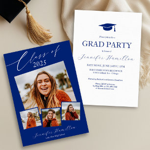 Anuncio de invitación a fiesta de graduación con f