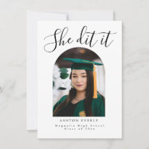 Anuncio de invitación a la fiesta de graduación co