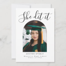 Anuncio de invitación a la fiesta de graduación co
