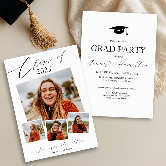 Anuncio de invitación a la fiesta de graduación co (Subido por el creador)