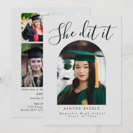 Anuncio de invitación a la fiesta de graduación co