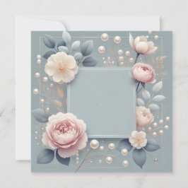 Anuncio de invitación de algo azul