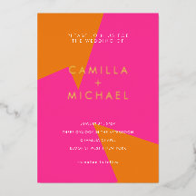 Anuncio de Invitación de Boda de Verano Moderna