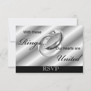 Anuncio de invitación de boda gay RSVP