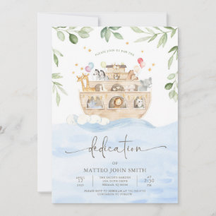 Anuncio de invitación de dedicación del Arca de No