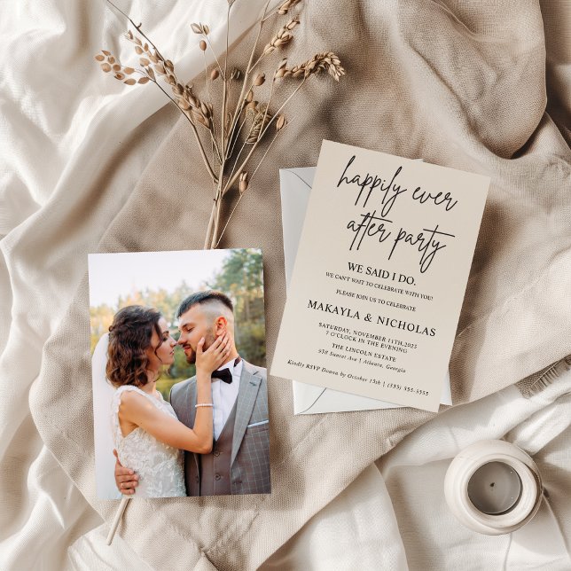 Anuncio de Invitación de Elopement de Foto Minimal (Subido por el creador)