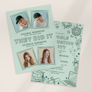 Anuncio de Invitación de Graduación Conjunta con F