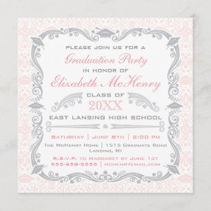 Anuncio de Invitación de Graduación Elegante