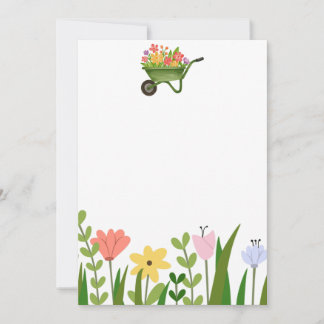 Anuncio de Invitación Floral para Fiesta de Jardín