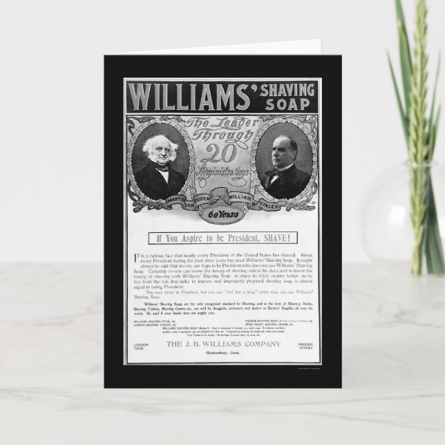 Anuncio de jabón Williams Shave 1901 (Anverso)