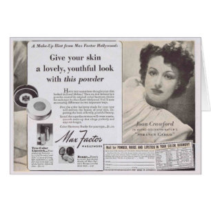 Anuncio de Joan Crawford Face Powder