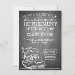 Anuncio de jubilación con botas viejas V3.0
