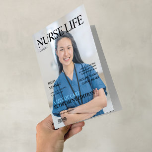 Anuncio de jubilación de enfermera de la revista C