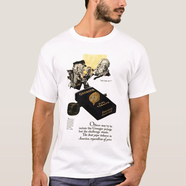 Anuncio de la camiseta del tabaco de tubo de (Anverso)