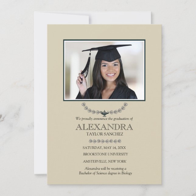 Anuncio de la foto de la lámpara del conocimiento (Anverso)