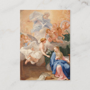 Anuncio de las tarjetas santas del rezo de Maria