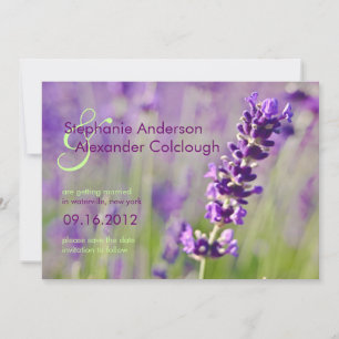 Anuncio de Lavanda • Guardar la Fecha