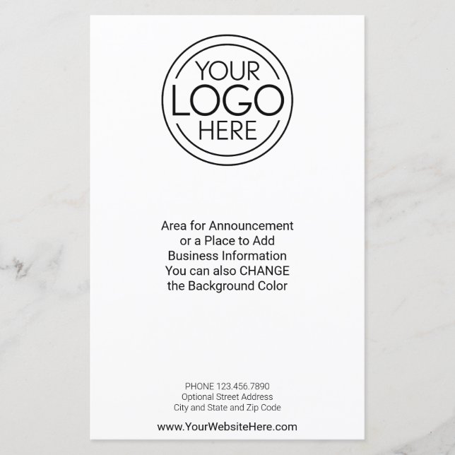 Anuncio de logotipo comercial, folleto de informac (Anverso)